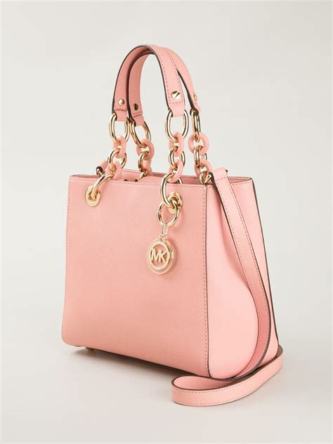 michael kors pink purse small|Michael Kors large pink tote.